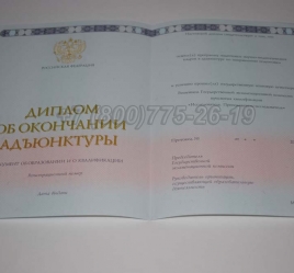 Диплом Адъюнктуры 2020г в Москве