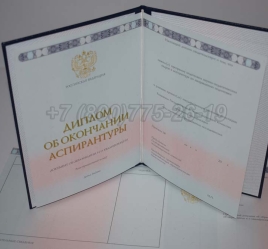 Диплом Аспирантуры 2023г в Москве